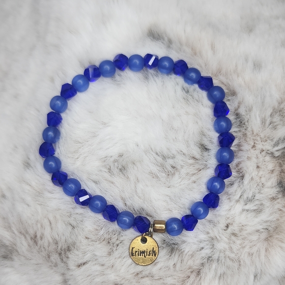 Erimish Royal Blue Bracelet with Gold Accent - Picture 1 of 1